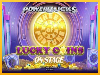 Pul üçün slot maşını PowerBucks Wheel of Fortune Lucky Coins On Stage